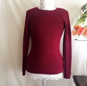 Blouse type sweater